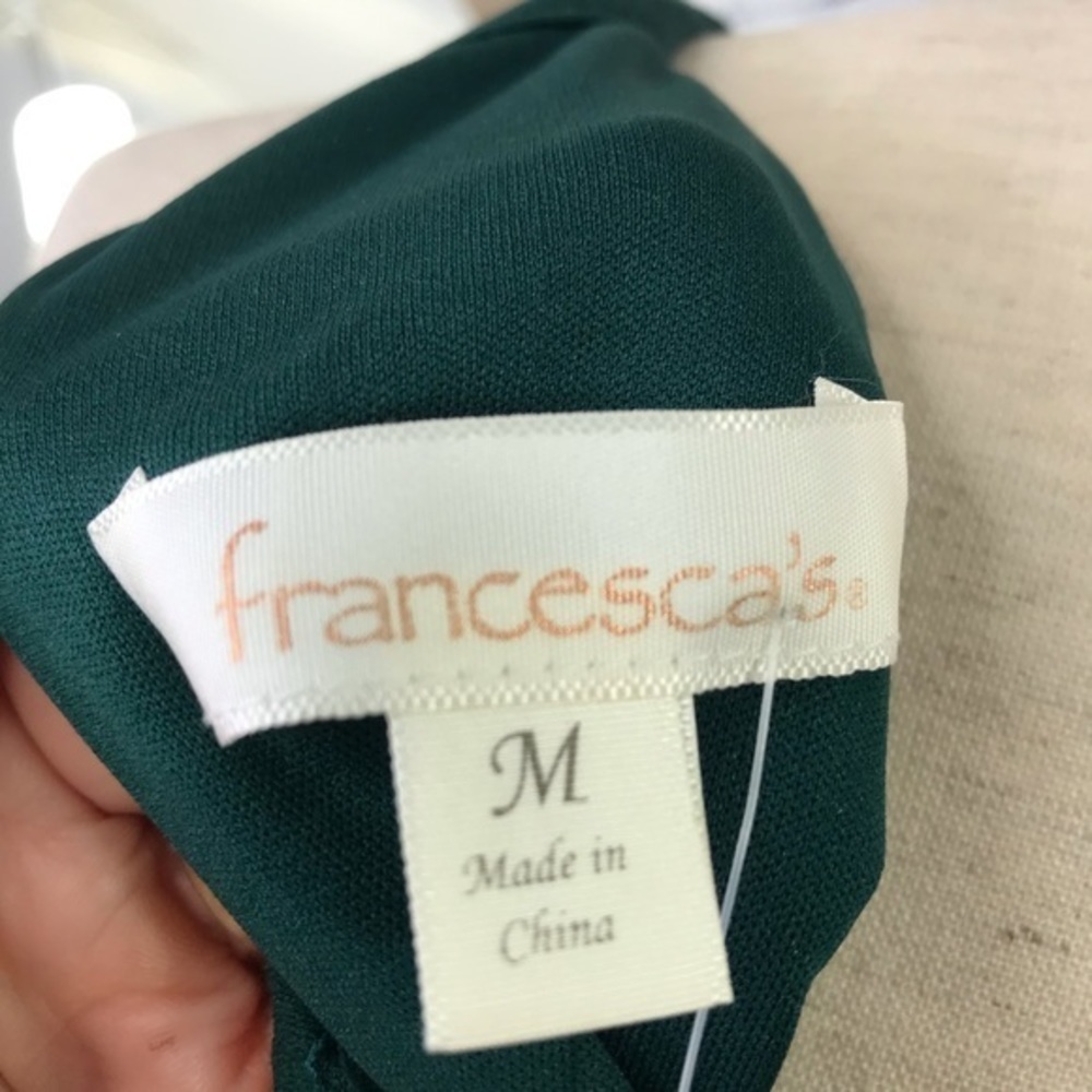 FRANCESCA’S Evergreen Aubrielle Lace Dress NWT sz M - Picture 10 of 12